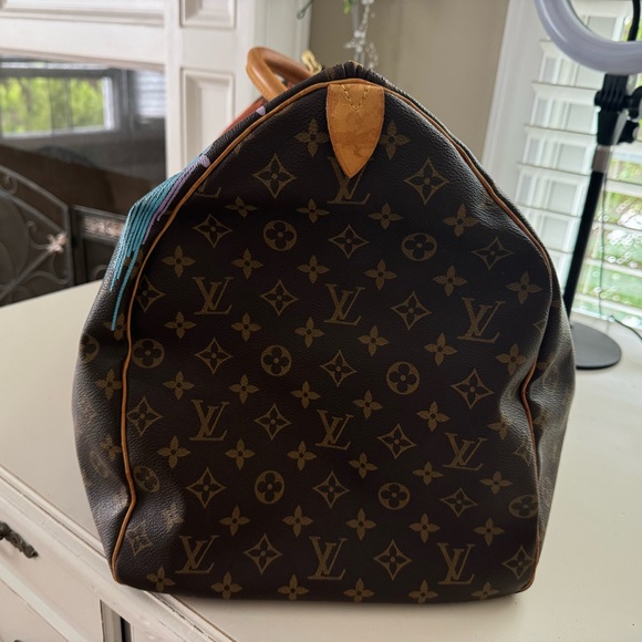 Hand painted Louis Vuitton Duffle/Weekender bag - Picture 3 of 5
